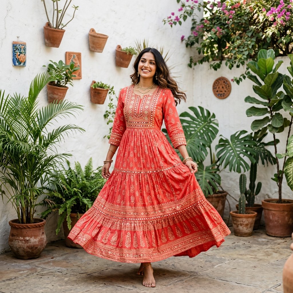 Sunshine Gold Zari Festive Kurta