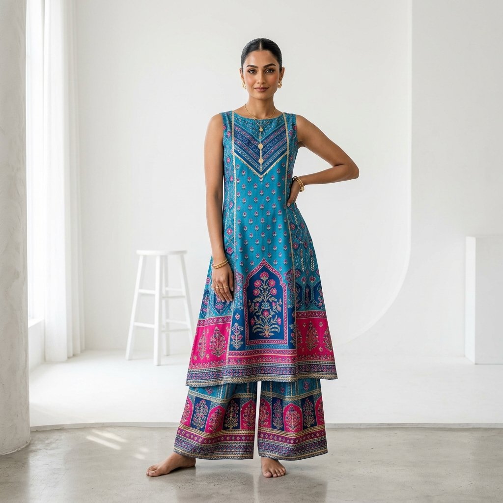 Emerald Silk Chanderi Anarkali